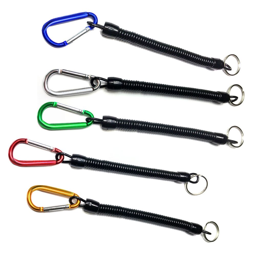 DONQL Fishing Lanyards Boating Ropes Retention String Fishing Rope Camping Carabiner Secure Lock Fishing Tackle boxes