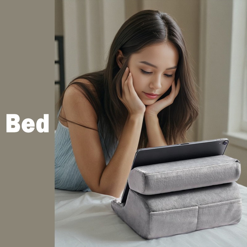 Soft Sponge Pillow Tablet Holder For Kindle e-book Readers Phone Tablet Stand Support Multi-angle Bed Reading Stand Lunch Break