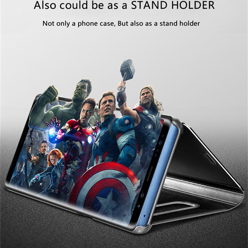 Shockproof Case For Xiaomi Mi A3 Luxury Smart Mirror Flip Clear View Cover On Xiomi Mi A3 Lite Accessory For MiA3 Fundas Coque