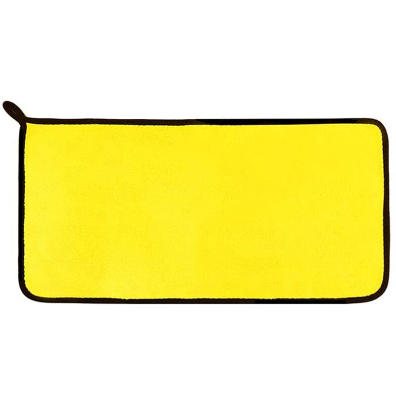 Dog Towel - Super Absorbent Microfiber Pet Drying Towel for Small, Medium, Large Dogs & Cats - Yellow & Gray: Default Title