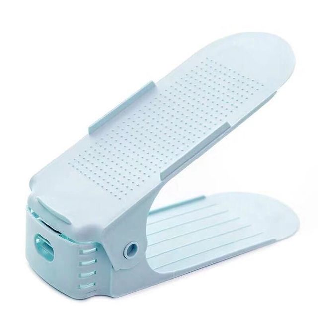 Adjustable Shoe Rack Japanese Storage Shoe Rack Simple Shoe Storage Rack Shoe Box: Blue