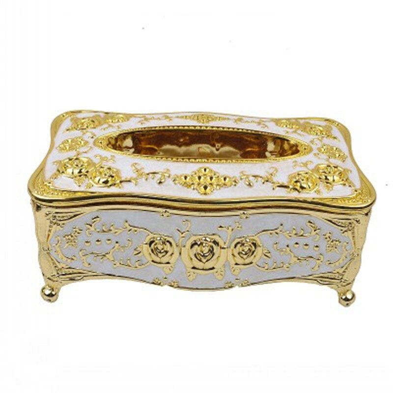 Minch Tissue Doos Luxe Doos Europa Retangle Servet Tissu Houder Ring Houder Papier Wc Tissue Opbergdoos Houder Elegante