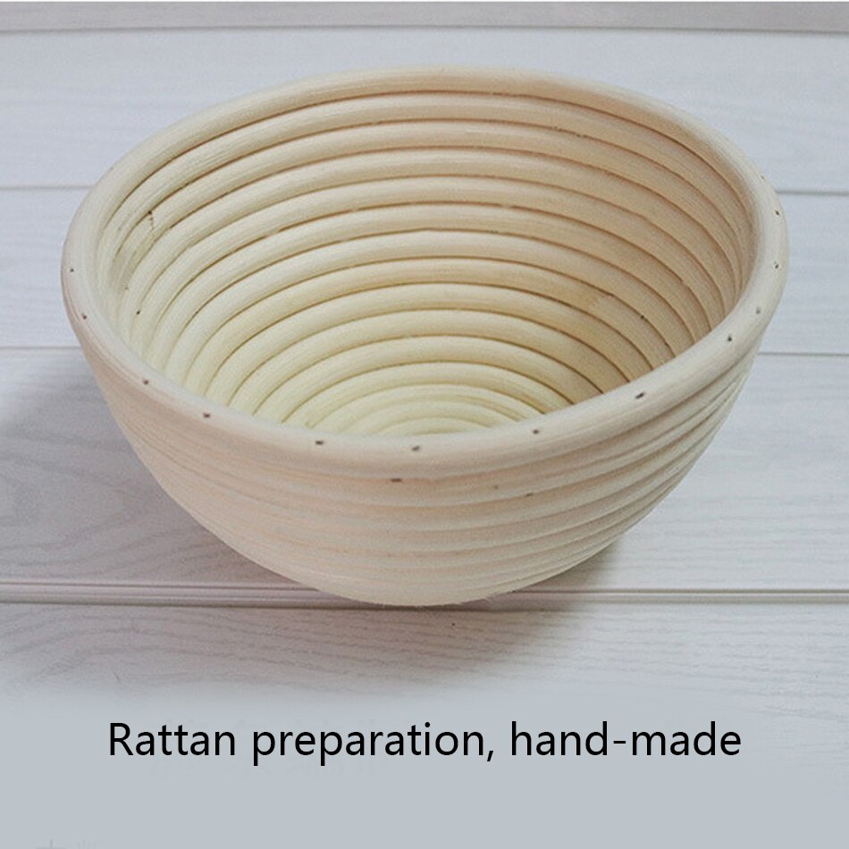 Cesta redonda ovalada de mimbre para fermentación, cesta de mimbre, suministros de cocina, cestas de mimbre para fermentación