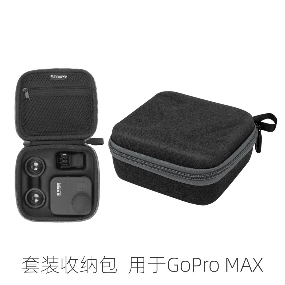 Lagerung tasche für GoPro Max Schwarz Mini EVA Schutz Lagerung Fall Tragbare Tasche Box Halterung für Go Pro MAX Action kamera Zubehör