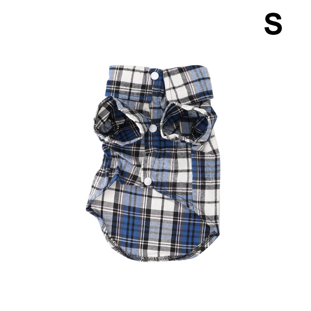 T-shirt à manches courtes en coton doux pour chien, vêtement pour animal de compagnie, chiot, chaton: Blue S