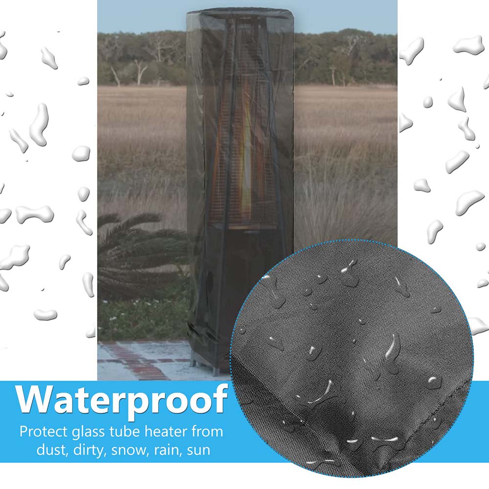 Cubierta impermeable para calentador de Patio, pirámide de Gas 210D, Protector de muebles de jardín, cubierta impermeable, muebles de jardín al aire libre