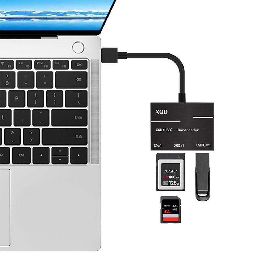 Hobbylane Super Speed Metal Kaartlezer Compatibel Met Usb 3.0/2.0 Xqd Kaart Adapter