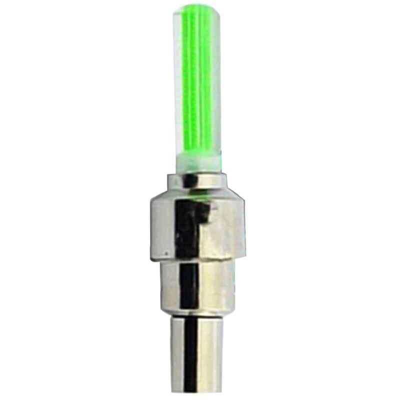 2Stck Fahrrad Motorrad LED-leuchten Reifen Rad Ventil Kappe Licht-Auto Reifen Ventil Kappen Luft Abdeckung Reifen Felge ventil Rad Stengel Deckel: GR