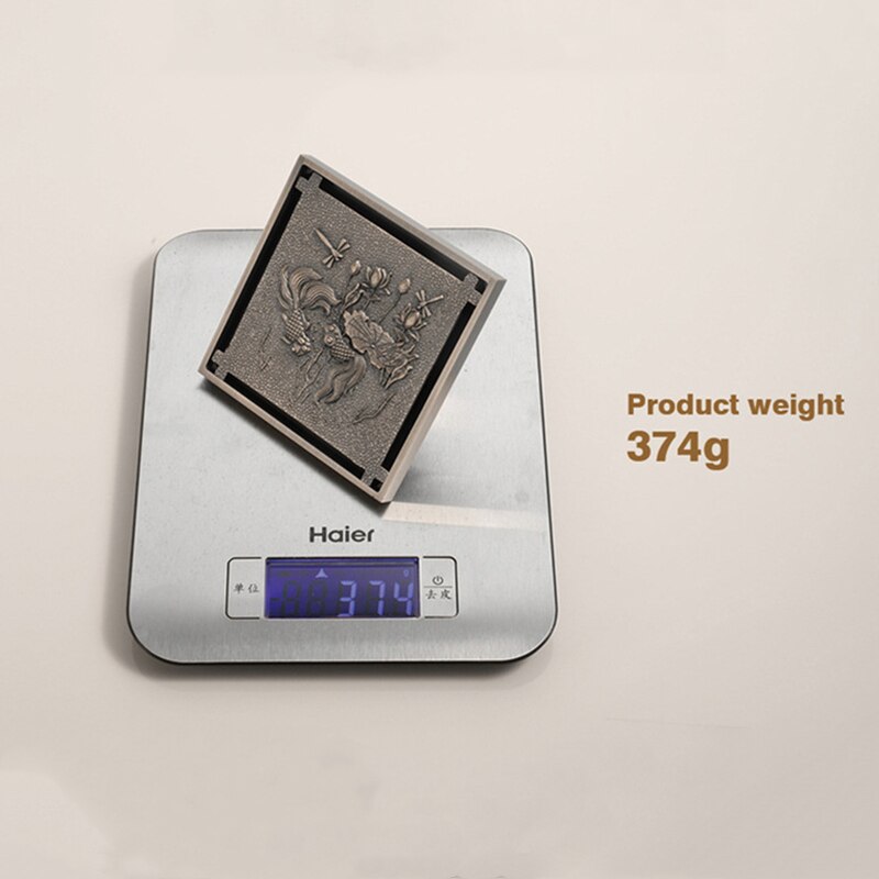 4 'Antiek Messing Afvoerputje Badkamer 10 Cm Douche Drain Badkamer Afval Rooster Drain