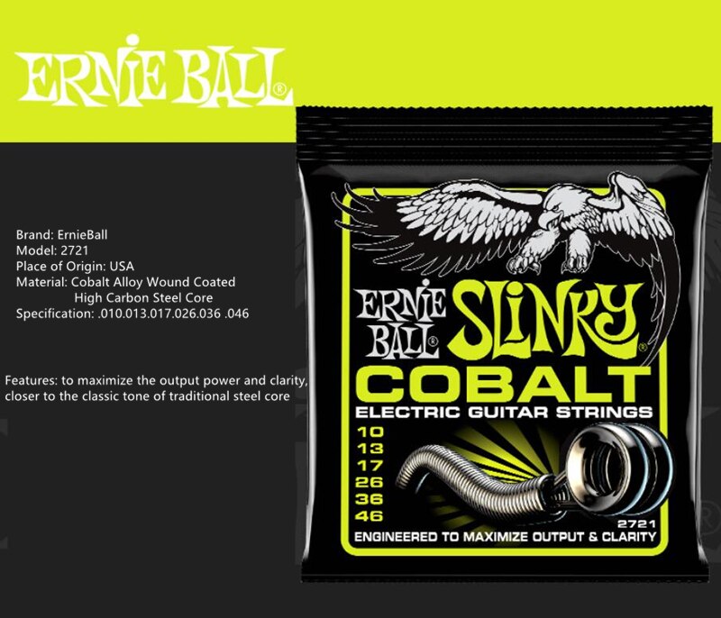 Ernie Ball struny do gitary elektrycznej graj w prawdziwe Heavy Metal Rock 2220 2221 2222 2223 2003 2004 2006 Super Slinky gitara akcesoria: Pomarańczowy
