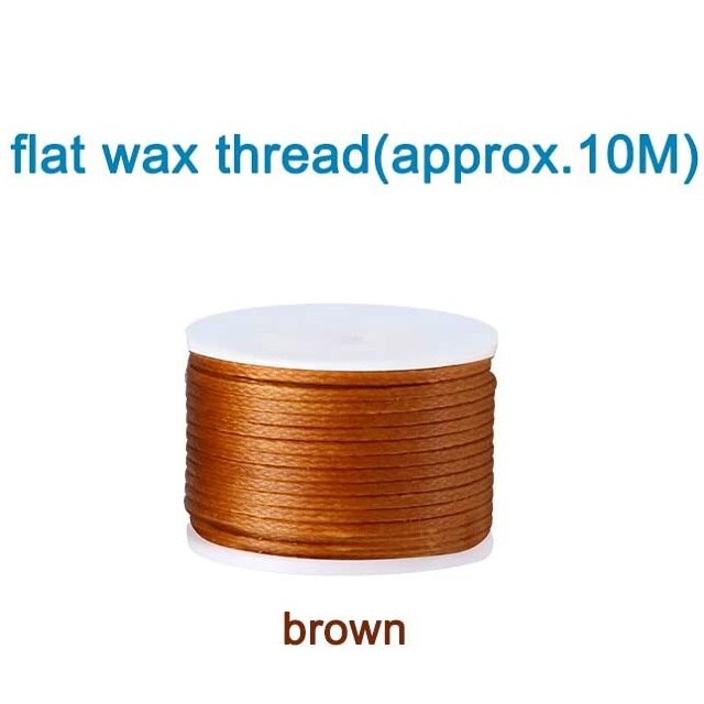 Leather Sewing Awl Hand Stitcher, Needles and Replacement Spools of Thread, Stitching Awl Tool Kit for Leather Fabric Supplies: FlatBrown