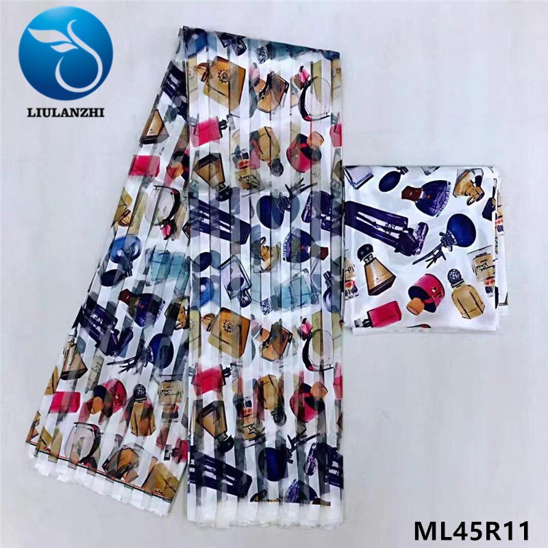 LIULANZHI-ruban africain pour couture de robe, à cire anakra, organza, 4 mètres 2 mètres, ruban africain pour couture de robe, ML45R01-21: ML45R11