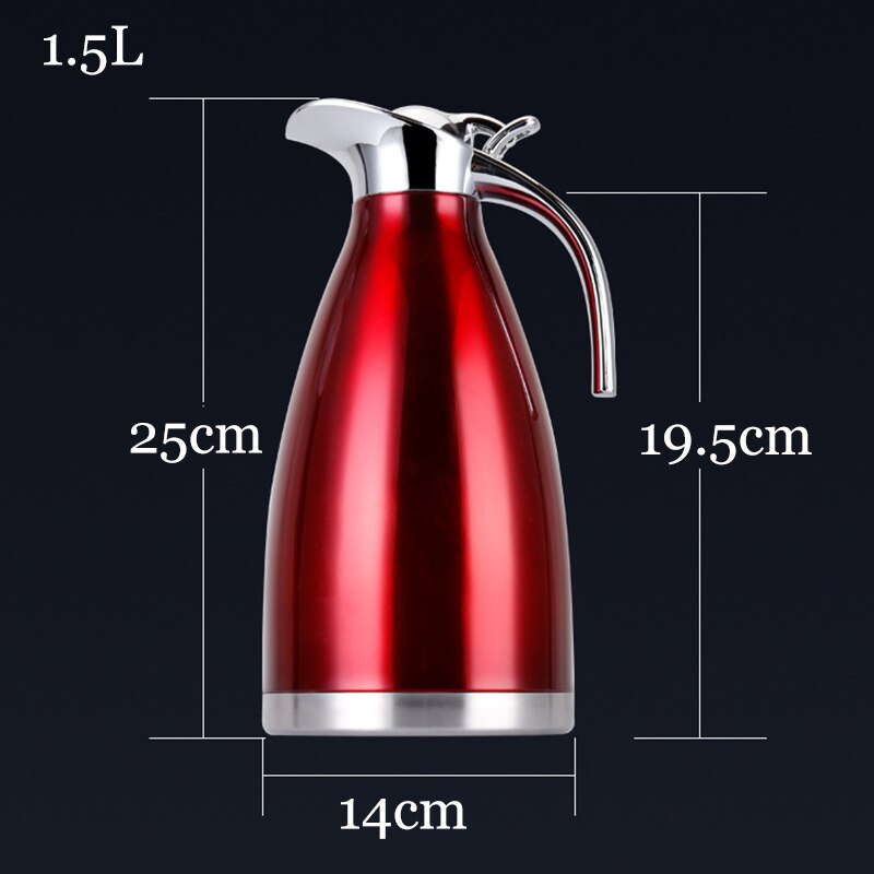 Unibird 2L/1.5L Stainless Steel Double Vacuum Thermal Water Kettle Thermos Coffee Pot Cold Insulated Bottle Household Camping