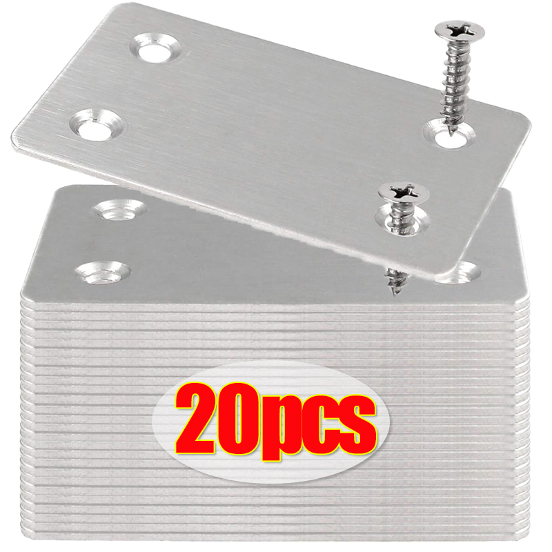Placa de reparo de dobradiça de aço inoxidável, ferramenta de montagem de dobradiças de móveis para armário, cozinha, porta, placas de fixação, suporte de canto