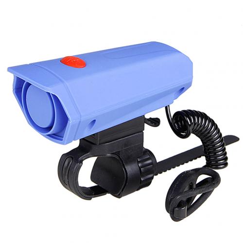 Fiets fietsstuur elektrische bel led licht fietsen regendicht luide claxon ring fietstoeter sirene alarmbel ridi accessoires: Blauw