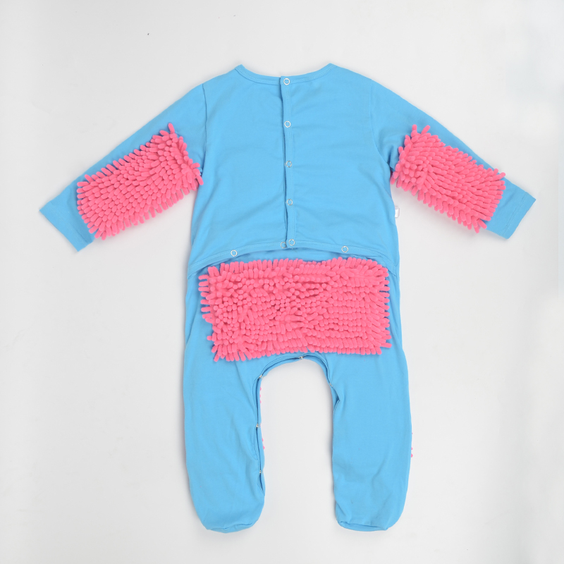 Pelele de mopa para bebé, traje Unisex para niño y niña, pulidor de suelo, mopa, traje de otoño e invierno