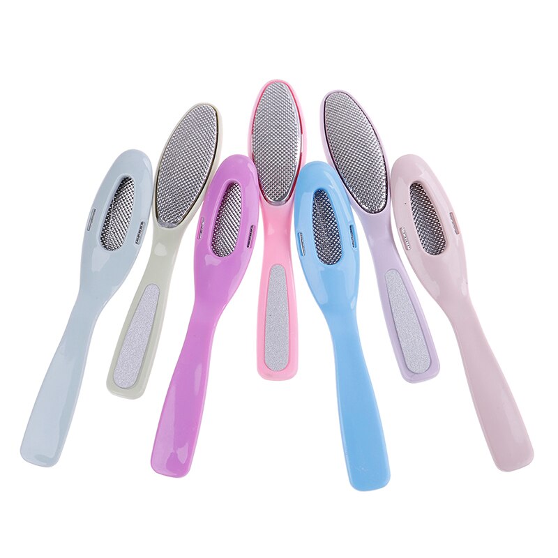 1pc dubbelzijdige voetvijl rasp voetverzorging eelt harde dode huid verwijderen pedicure tool multicolor