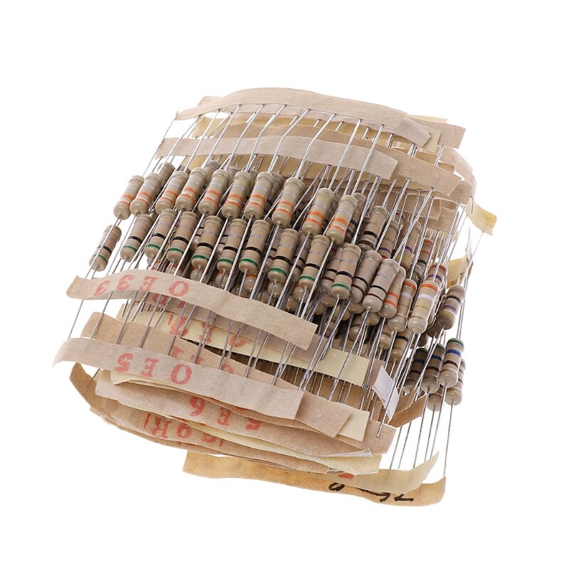 Kits de resistencias de 300 Uds., resistencia de carbón de 1W 5%-0,1 Ohm, juego de resistencia de 30 valores
