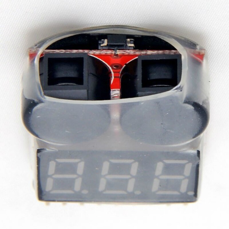 Battery Voltage 2IN1 Tester Low Voltage Buzzer Alarm 1-8S Lipo/Li-ion/Fe