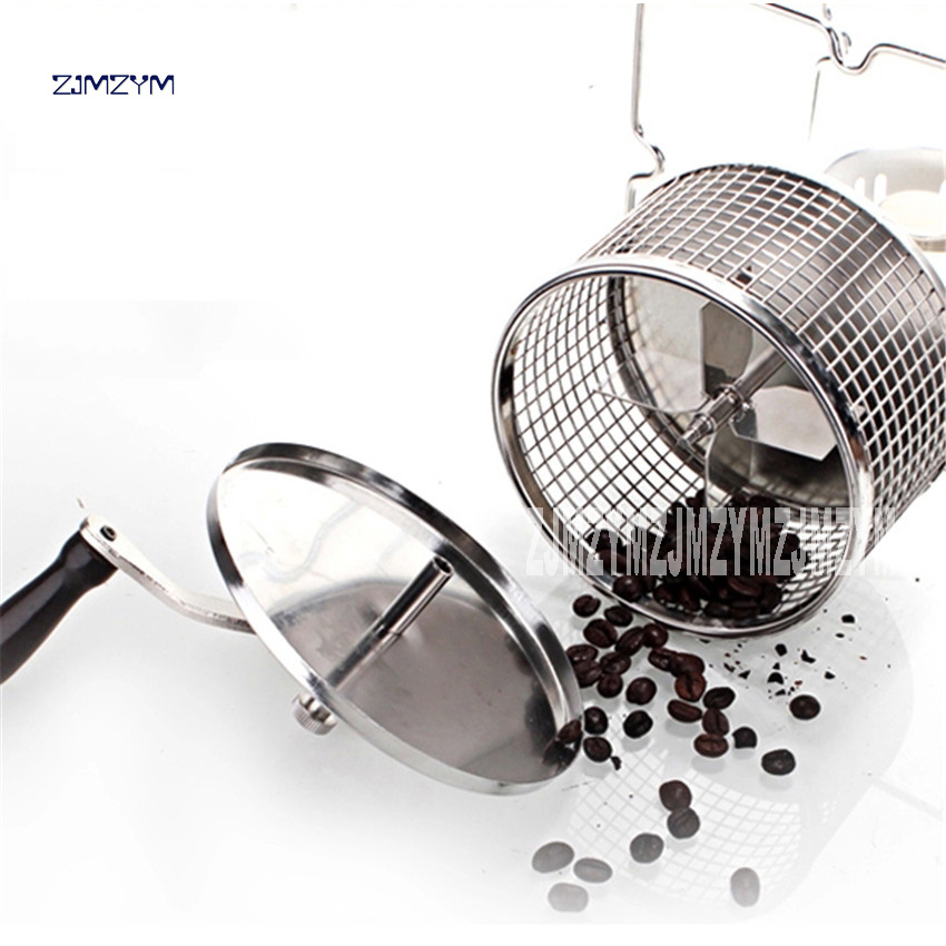 ZYJIX Kaffeeröster Elektrisch - Edelstahl Trommel Für 300g Bohnen