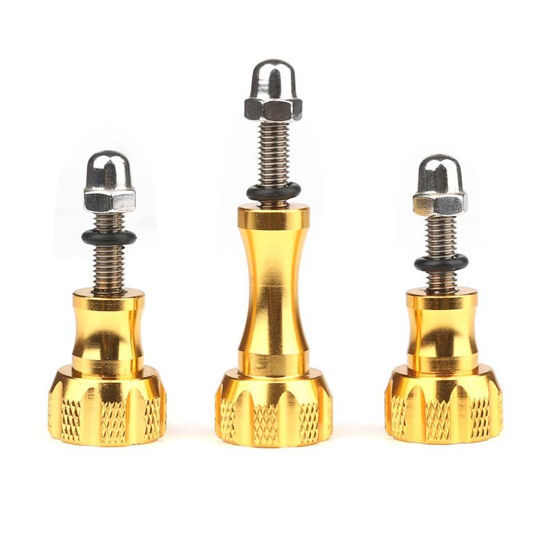 Aluminum Alloy Nut Thumb Screw Mount for GoPro Hero fusion max Xiaomi Yi Lite 4K SJCAM SJ7 H9 Sony for Go Pro osmo Accessory: Gold Color