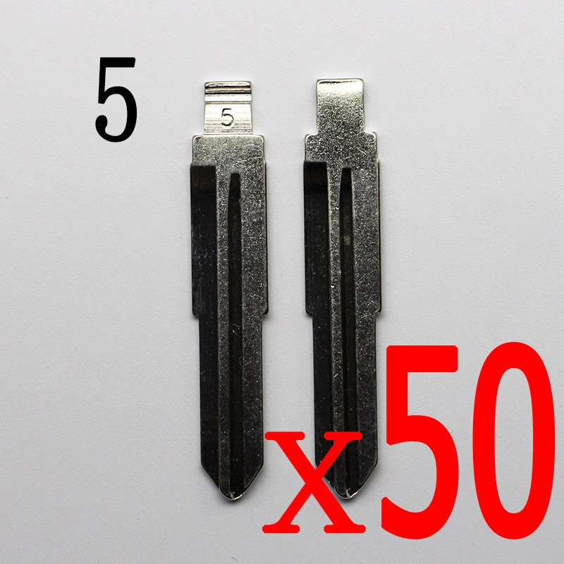 #5 Folding key blade For Mitsubishi For Lioncel Soveran For Hafei Saima Suzuki Car key embryo replacing the key head NO.5: 5Bx50