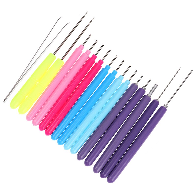 16Pcs Papier Diy Set Quilling Papier Tool Tweezer Naald Pins Ingelaste Pen Tool Kit