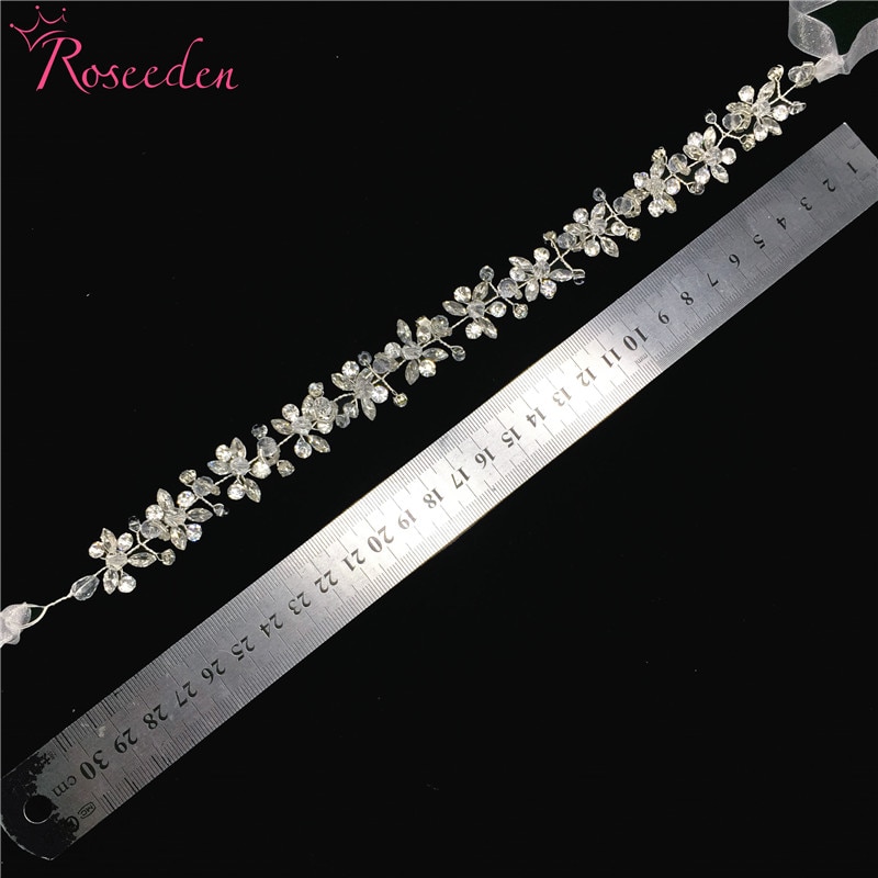 Glanzend kristal bruids bruiloft Kopstuk Bruid Hoofddeksels Hoofdband Haarband 100% Handgemaakte vrouwen Partij Sieraden Accessoires