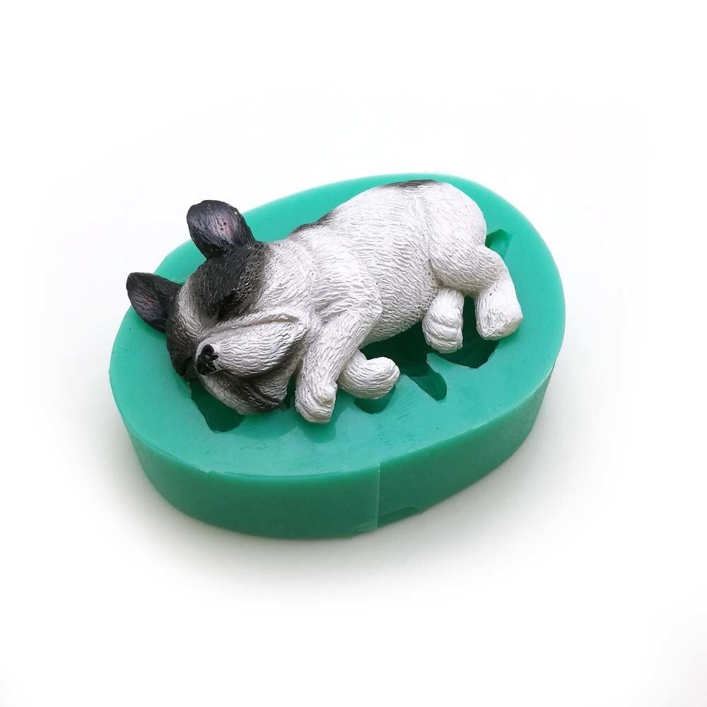 Corgi bulldog silikonfondantformar 13 hundar formar djurtårta dekorationsverktyg choklad dessert polymer lerform  f0661xg: F0672xg