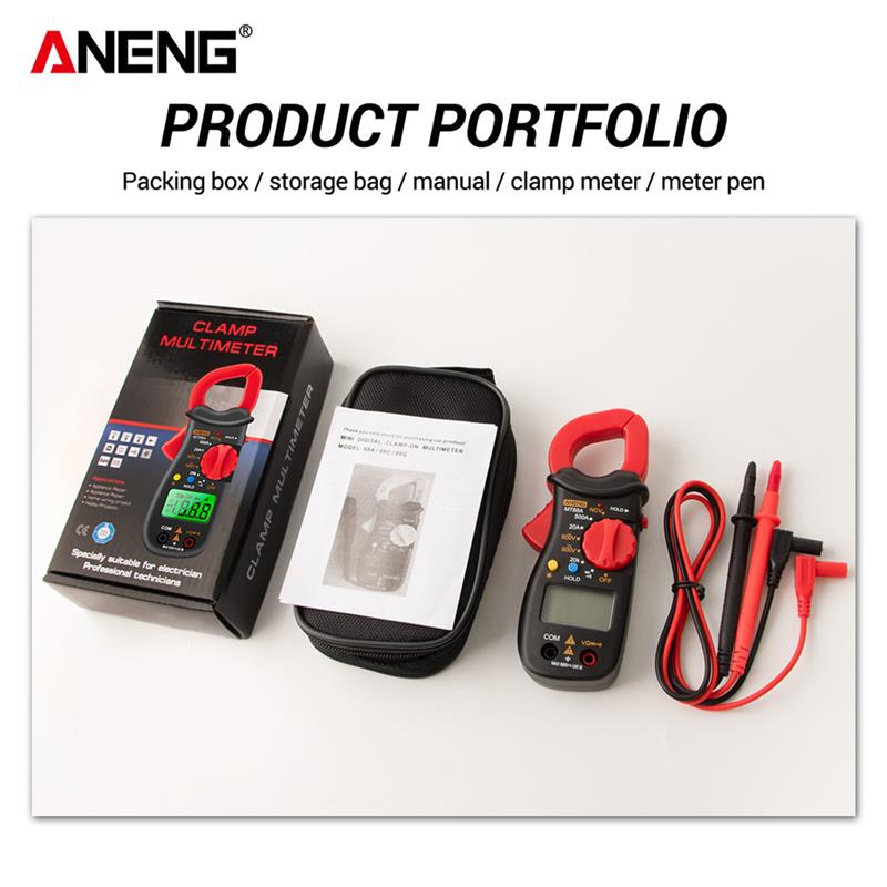 MT88A Smart Digital Clamp Meter Mini High-precision Multimeter 500A AC/DC Clamp Meter Digital Display Hintergrundbeleuchtung Clamp meter