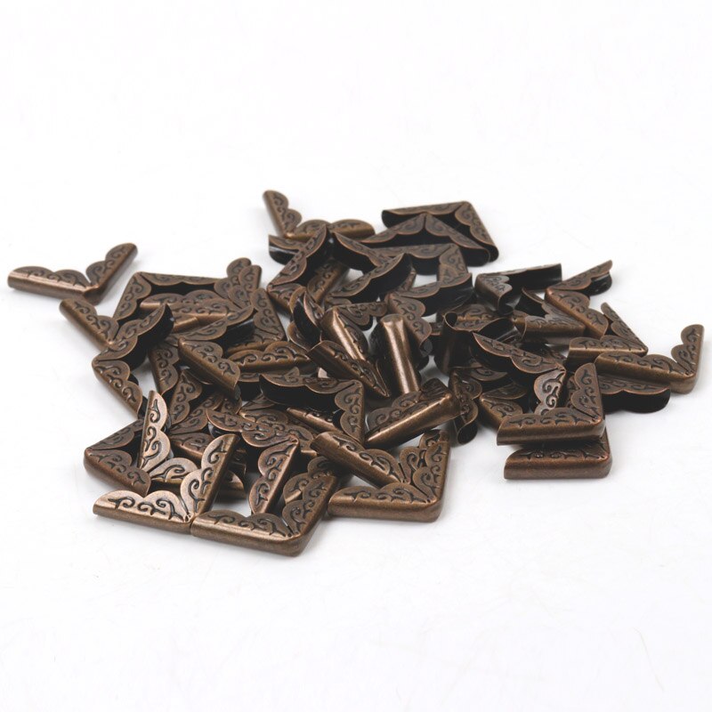40Pcs Bronze Metal Book Corner Trilateral Albums M... – Grandado