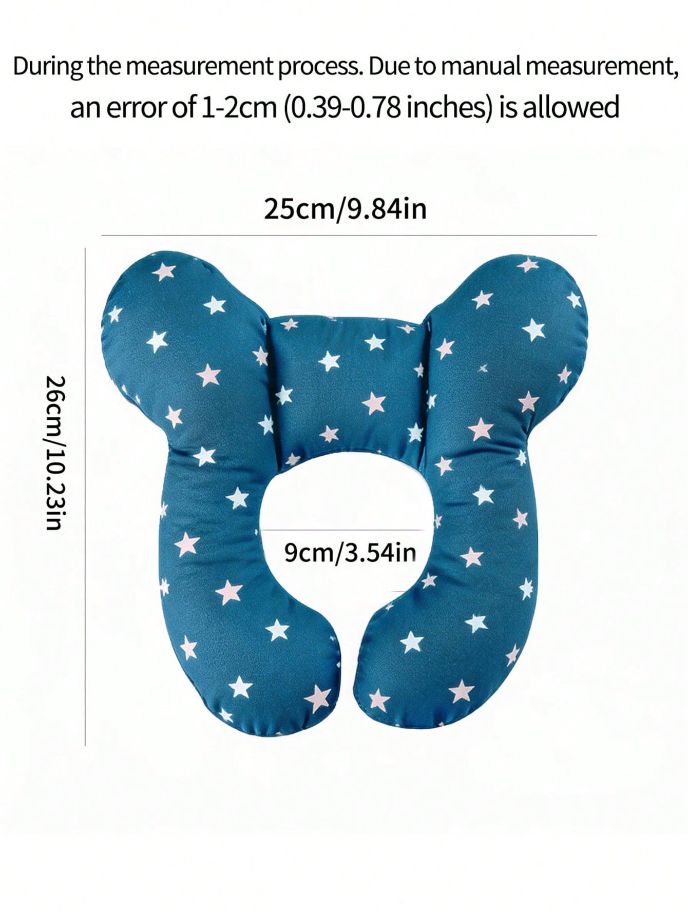 Cuscino a forma di U per bambini, cuscino da viaggio per neonati, motivo a cartoni animati morbido, traspirante e carino, cuscino morbido per il supporto della testa del bambino, adatto per seggiolini auto, passeggini e viaggi