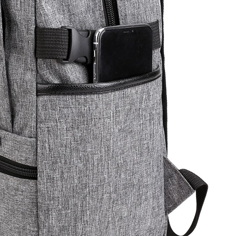 USB Charing Men Backpack Laptop Mochila Mujer Solid Student Travel School Bag For Men Business Large Shoulder Bags CJ995