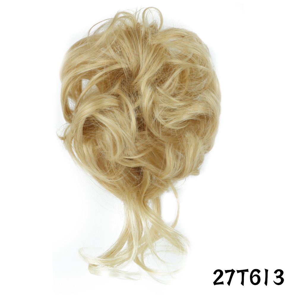 Hairstar Bun Extensions Rommelig Krullend Elastische Haar Scrunchies Haarstukjes Synthetische Chignon Donut Opgestoken Haar Stukken Voor Vrouwen Meisjes: P1B/613