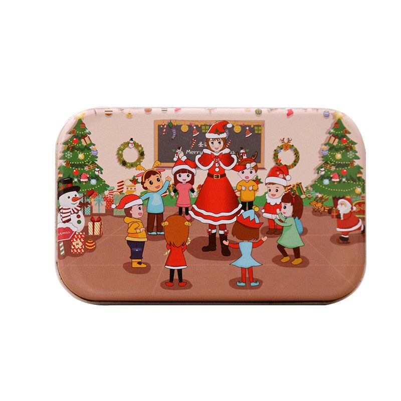 60 Stuks Van Kerstman Houten Puzzel Game Mini Houten Puzzel Kinderen Cartoon Puzzel Puzzel Puzzel Houten Diy