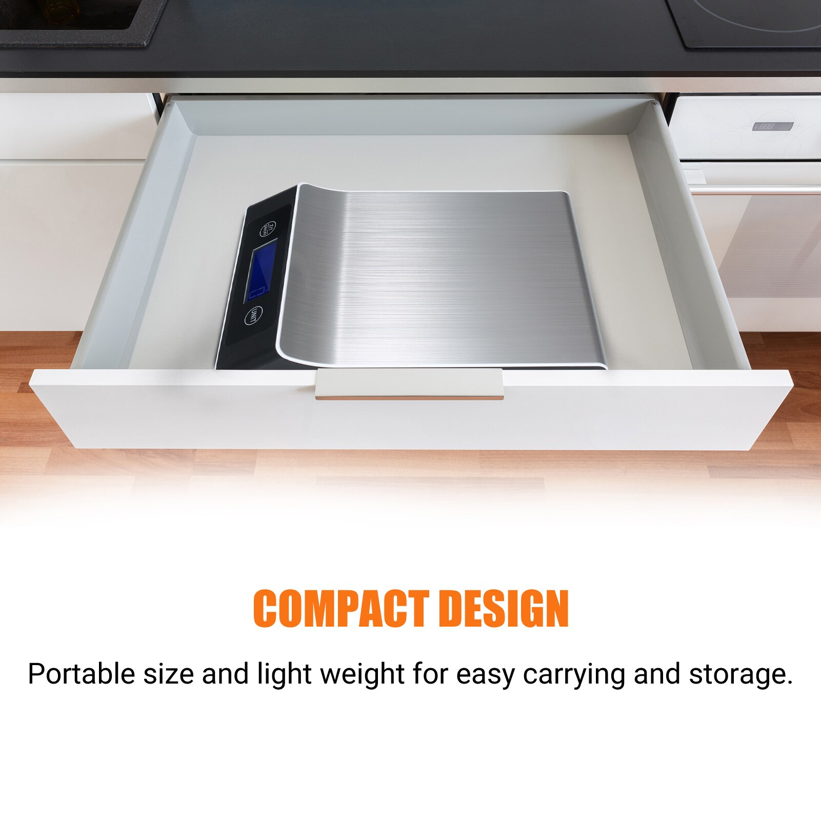 High Precision Digital Scale with Waterproof Surface 5kg/1g Electronic Scale LCD Display with Backlight Scale Baking Scale