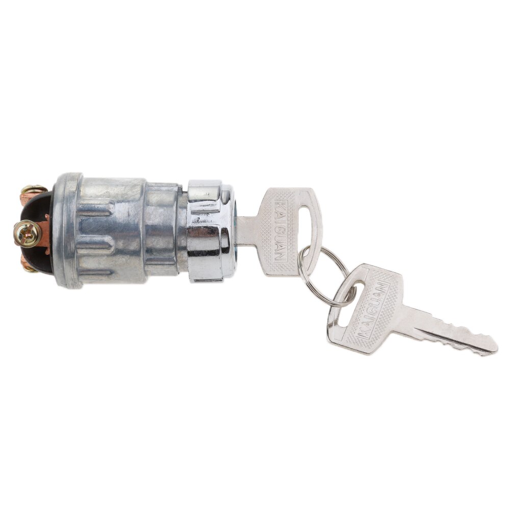 Universal 12V Ignition Cylinder Switch Lock+2 Keys 3-Position For Car Truck Universal 12V Ignition Switch Metal