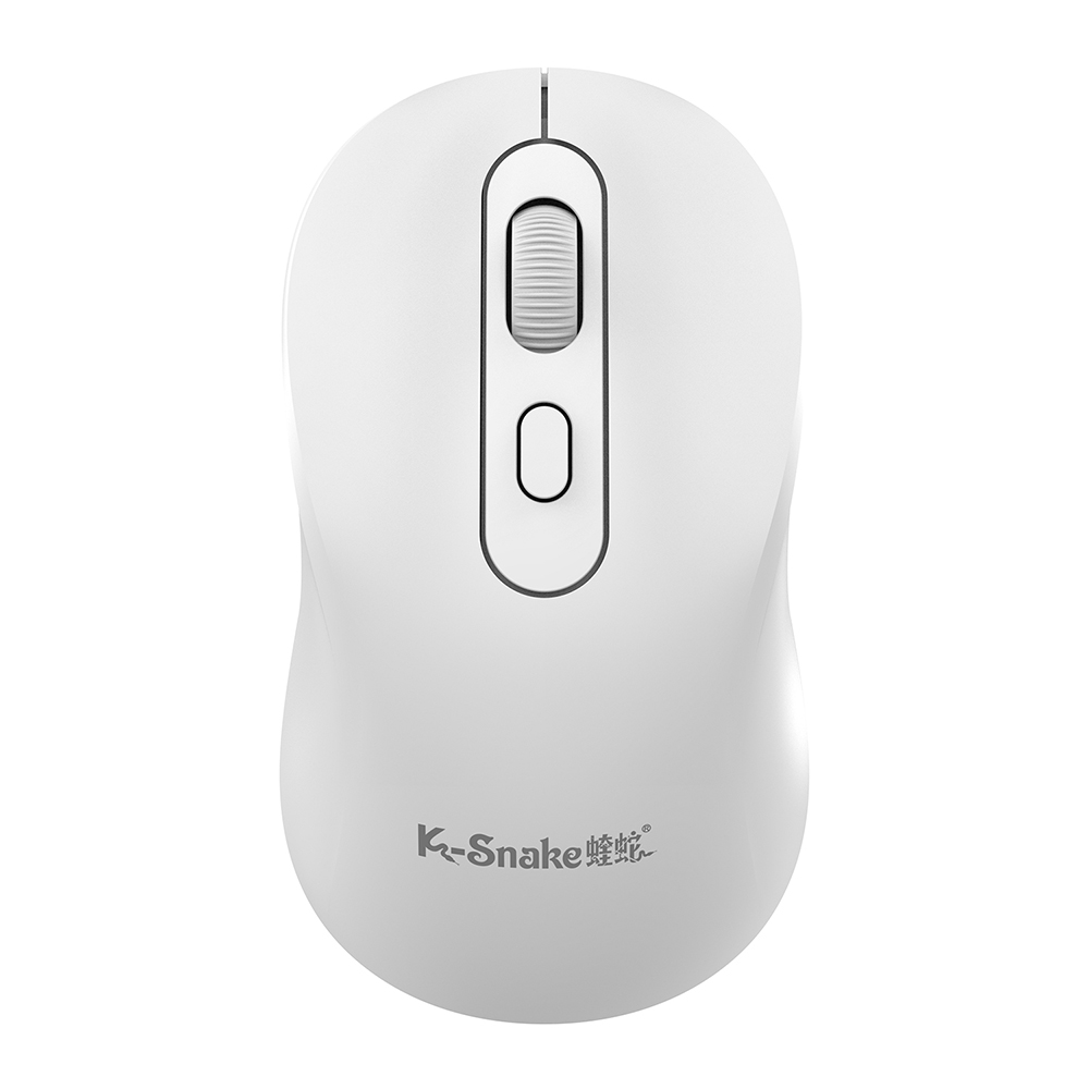 2.4g trådløs bluetooth-mus med 1600 dpi-modus og usb-kontakt for datamaskin, bærbar pc, kontor, bluetooth-mus: Hvit