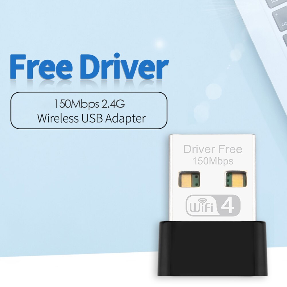 2.4Ghz 150Mbps Usb Wifi Adapter Gratis Driver Usb Draadloze Wifi Ontvanger Dongle Mini Netwerkkaart Voor Pc Laptop computer Windows