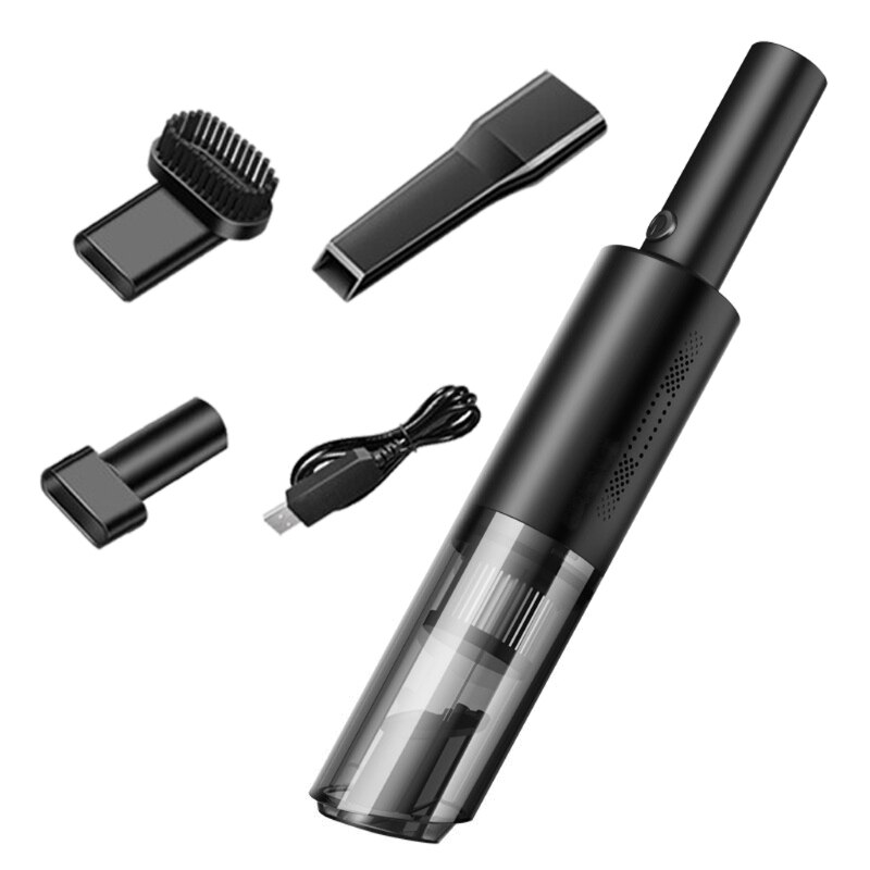 6000PA Handheld Vacuum Strong Suction High Power 120W Wired/Wireless Car Charger Vacuum Cleaner Auto Portable For Car Ho: 7HH1502156-BK-2