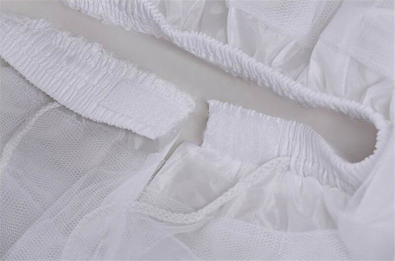 Enagua de Ballet de , blanca, con volantes de tul, crinolina corta, enaguas nupciales, jupón bajo falda para niñas
