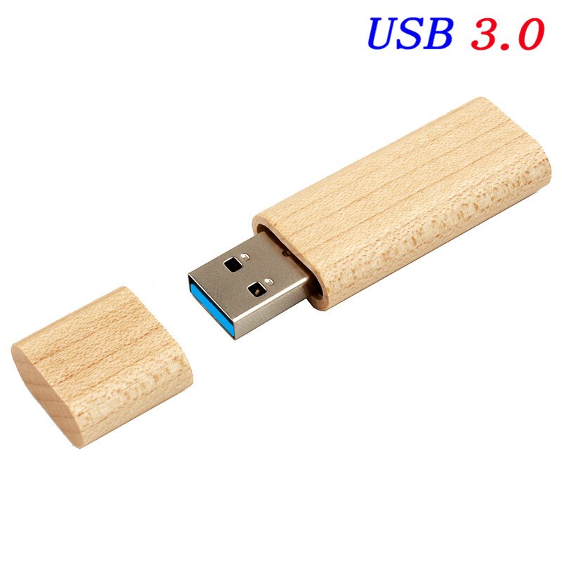 JASTER High speed USB 3.0 Wooden bamboo USB flash drive pen driver wood pendrive 4GB 8GB 16GB 32GB USB creativo personal LOGO: 32GB / Maple wood