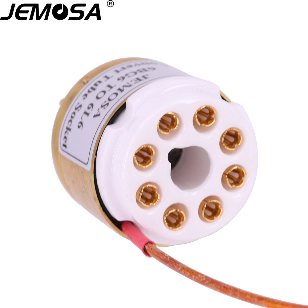 1PC 6BG6 6L6 Vacuum Tube Socket Adapter 6BG6 (TOP)TO 6L6 (BOTTOM) Tube DIY Audio Vacuum Tube Amplifier Convert Socket Adapter