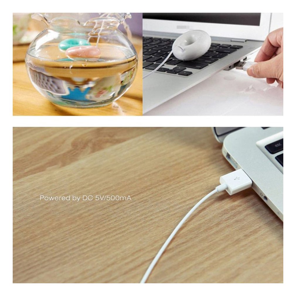 1 Pcs Usb Office Desktop Mini Luchtbevochtiger Draagbare Luchtreiniger Donut Luchtbevochtiger Mini Spuit