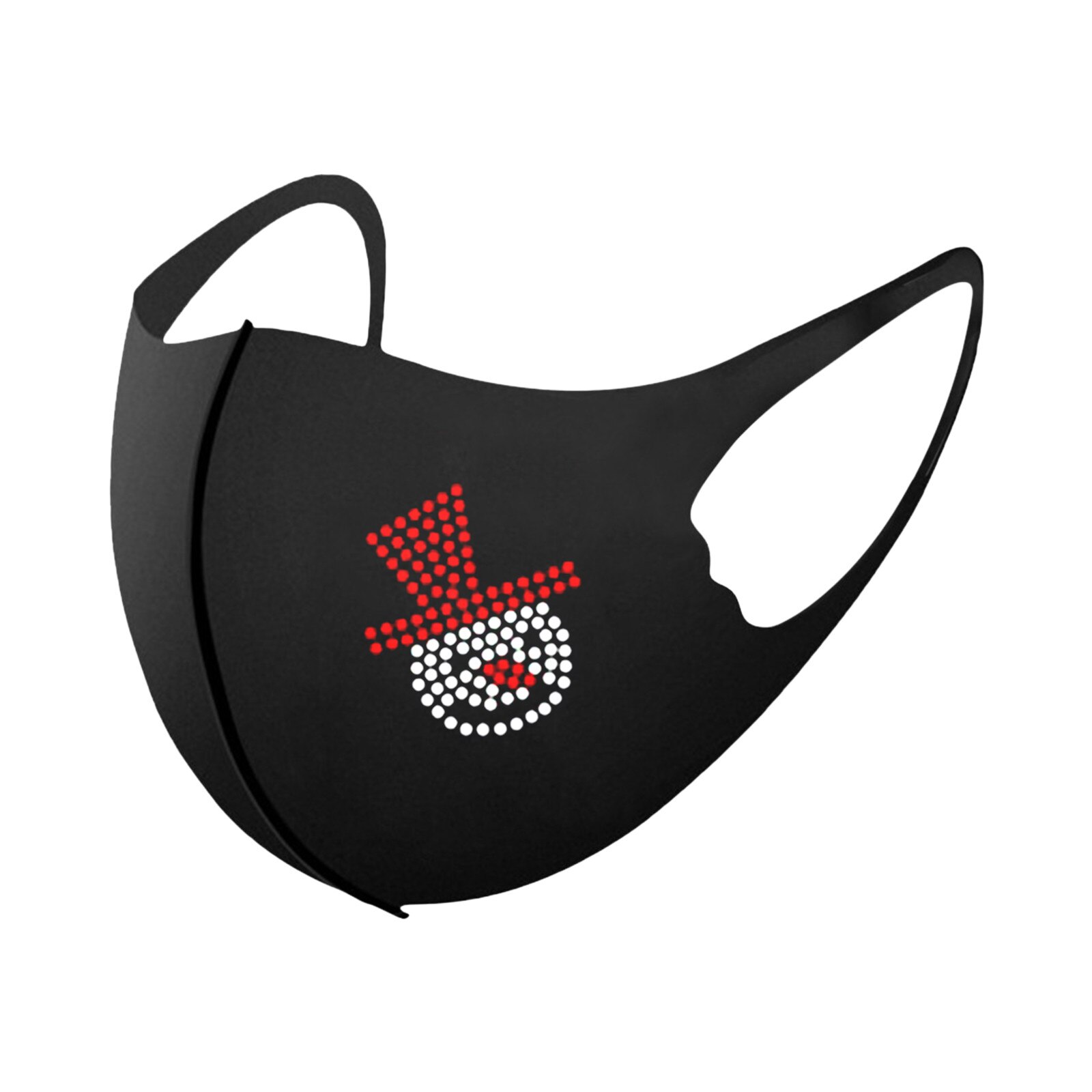 Mascarilla de cara de ciclista para adultos, máscaras de Navidad, con diamantes, reutilizables, para prevenir la contaminación, para exteriores