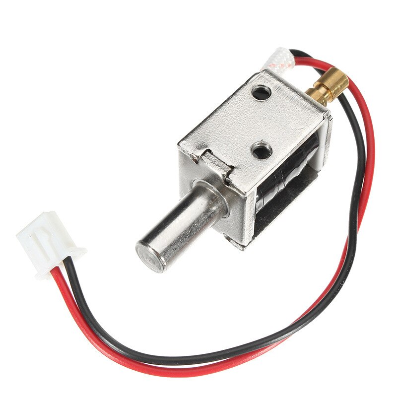 12V DC 0.43A Mini Electric Bolt Lock Push Pull Cylindrical Solenoid Lock 5mm Stroke Access Control Electric Electromagnetic Lock