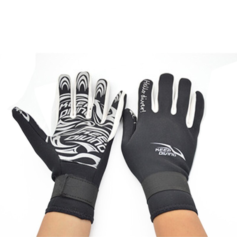 Perfect Fit 2 MM Neopreen Professionele Duiken Handschoenen Warm En antislip Snorkelen Apparatuur Wetsuit Nat pak: Black / L