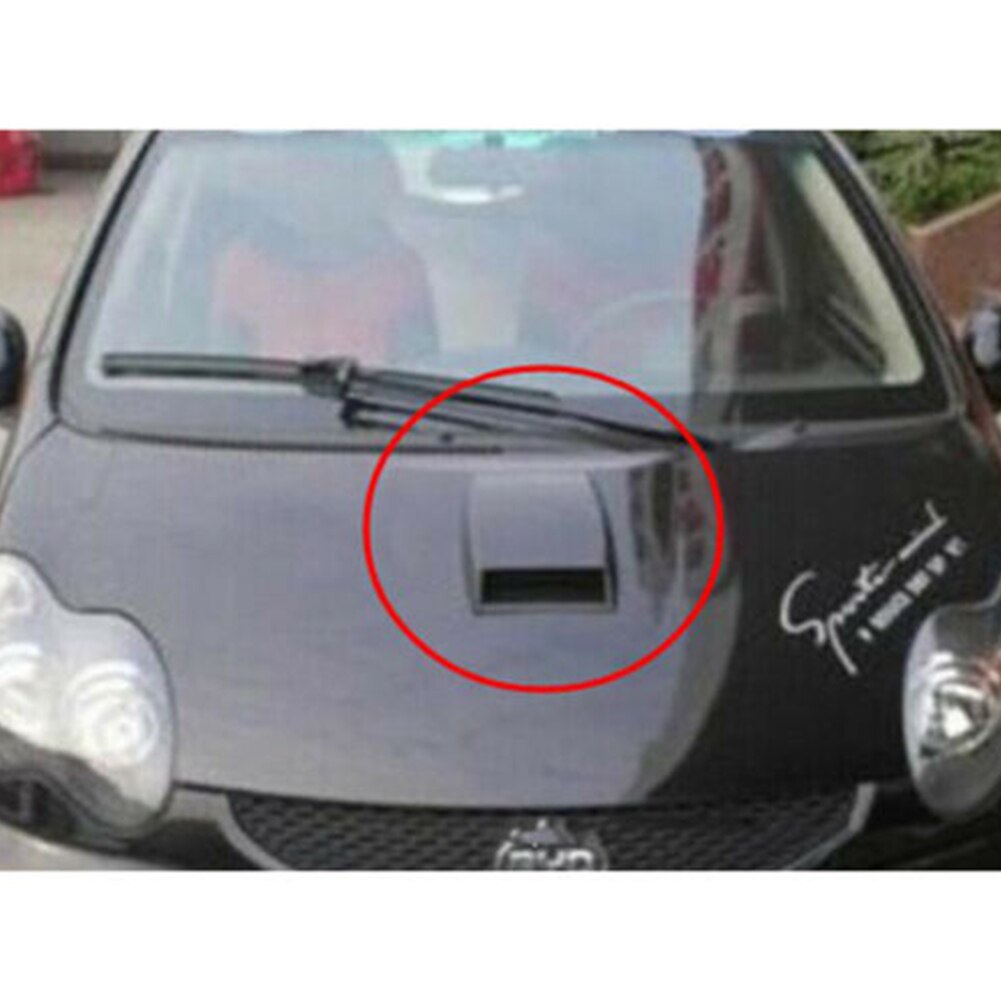 Universal Black Abs Plastic Auto Air Flow Intake Scoop Bonnet Hood Cover Hood Scoop Vent Bonnet Cover Universal