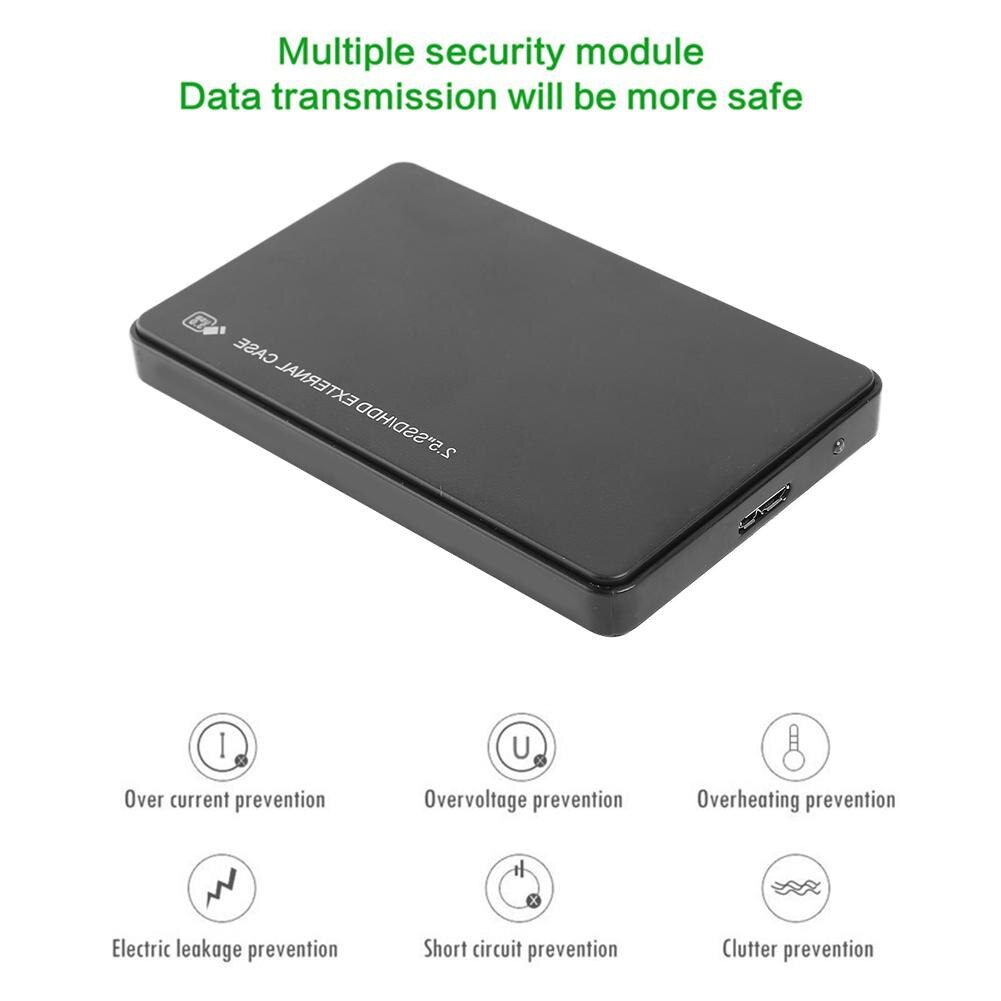 2.5 inch HDD Case SATA to USB3.0 Adapter Hard Drive Enclosure For SSD Disk Case HDD Box USB 3.0 HD External HDD Enclosure