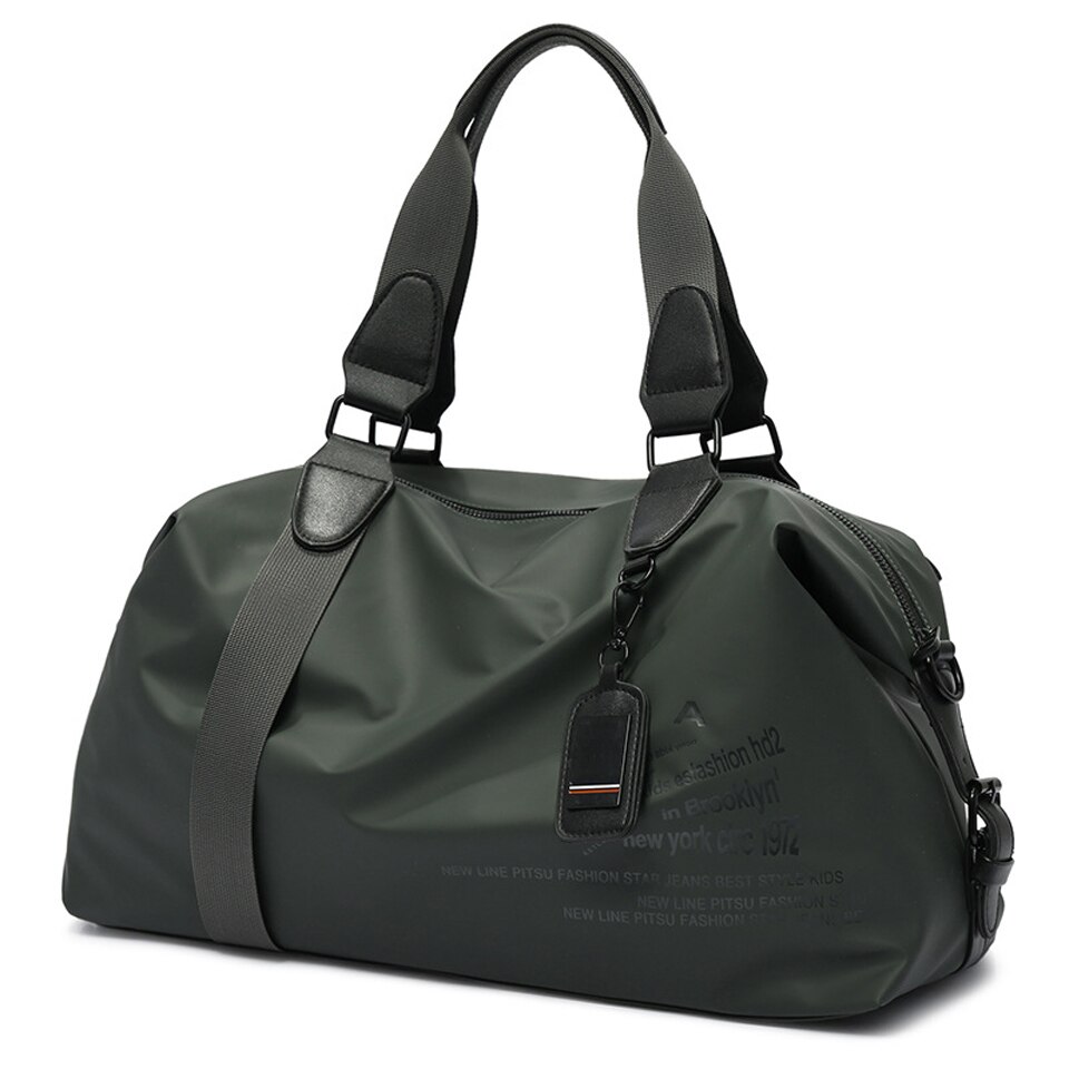 Bolso de viaje largo y corto para hombre y mujer, bolsa de mano, bolsos de hombro mensajero a la , bandolera: Verde